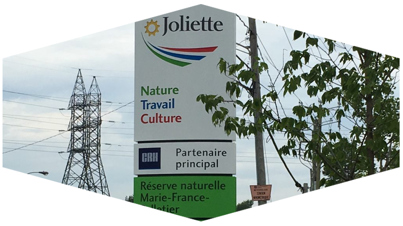 Joliette Nature Reserve Sign